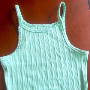Aeropostale ribbed high neck cropped cami